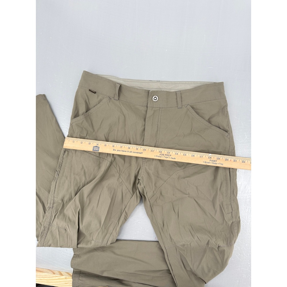 Kuhl Radikl Mens Hiking Pants 36x32 Khaki Tan Nylon Stretch Outdoor Trousers - Picture 15 of 16